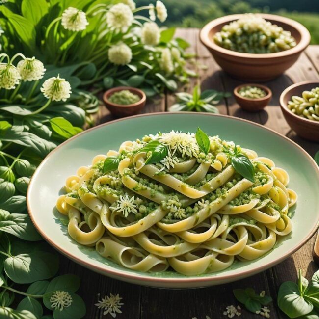 Dzikie zioła w kuchni czosnek niedźwiedzi jako smakowita przyprawa