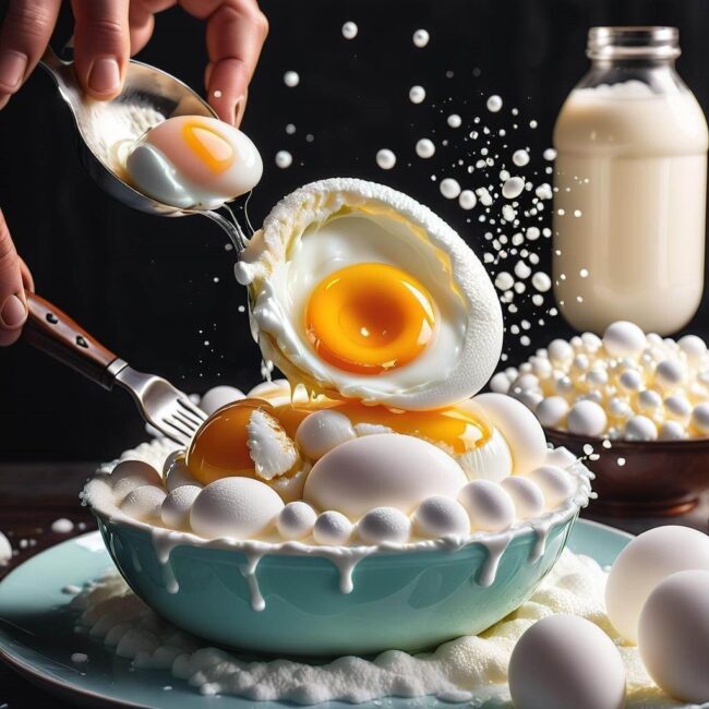 Piana z białek do ciast deserów czy sosów