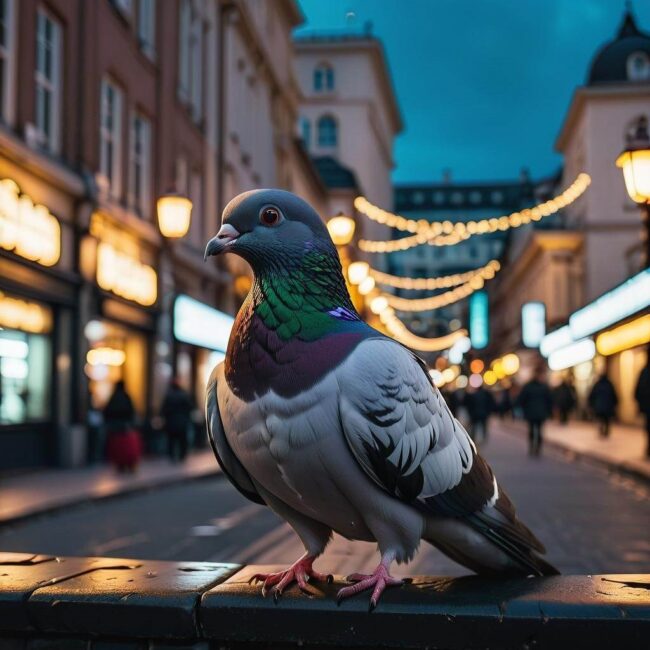 Skrajne reakcje gołębi na określony kolor